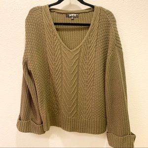 Oversized Sweater Army Green